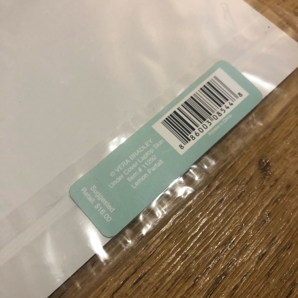 Vera Bradley Laptop Skin - Lemon Parfait - Picture 5 of 5